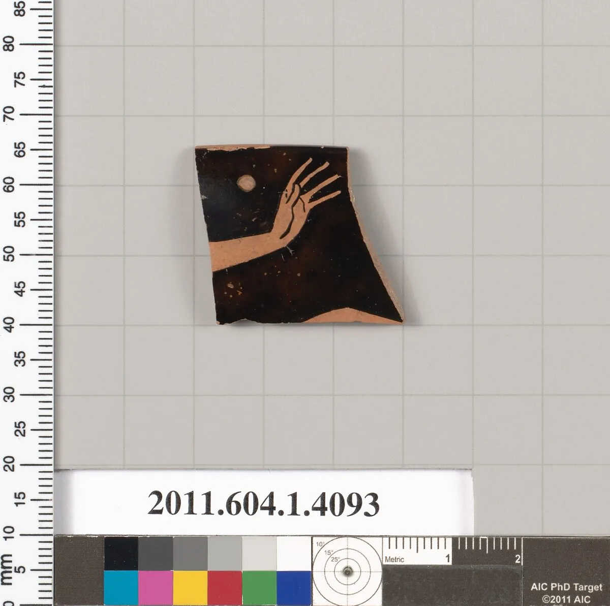 Terracotta rim fragment of a kylix (drinking cup) — Unknown