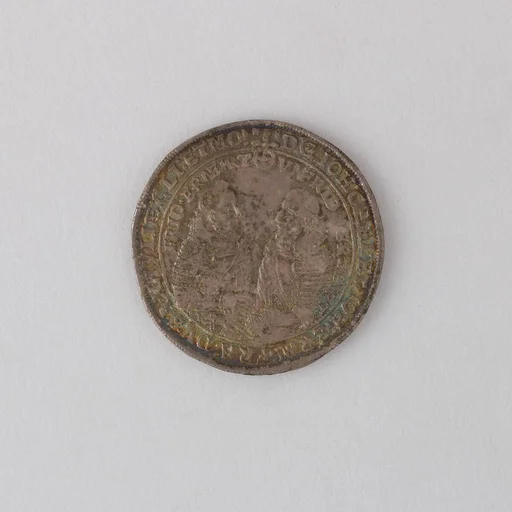 Coin (Thaler) Showing John Casimir and John Ernest, Dukes of Saxony