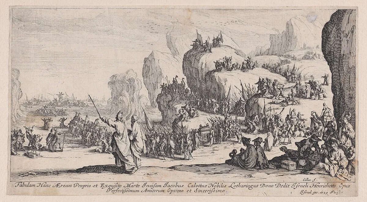 Le Passage de la Mer Rouge (The Passage of the Red Sea) — Jacques Callot|Israël Henriet