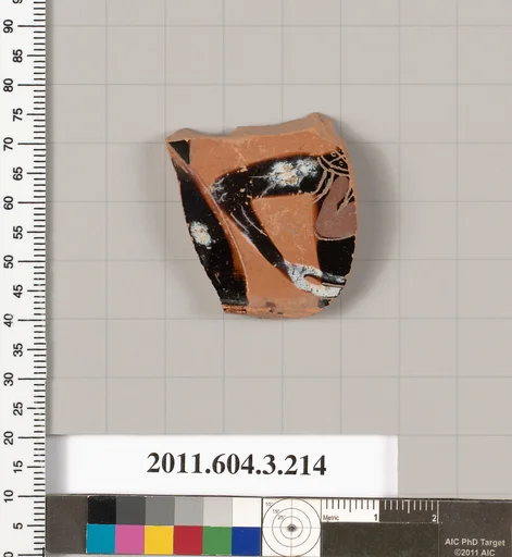 Terracotta fragment of a neck-amphora of Nicosthenic shape (jar)