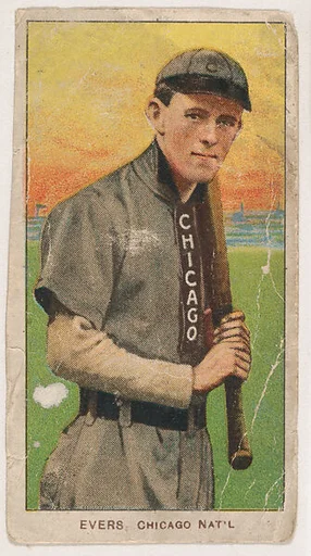 Johnny Evers, Chicago, from Coupon Cigarettes Baseball Issue, 1910