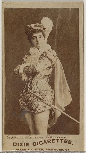 Card 638, Louise Paullin, from the Actors and Actresses series (N45, Type 7) for Dixie Cigarettes