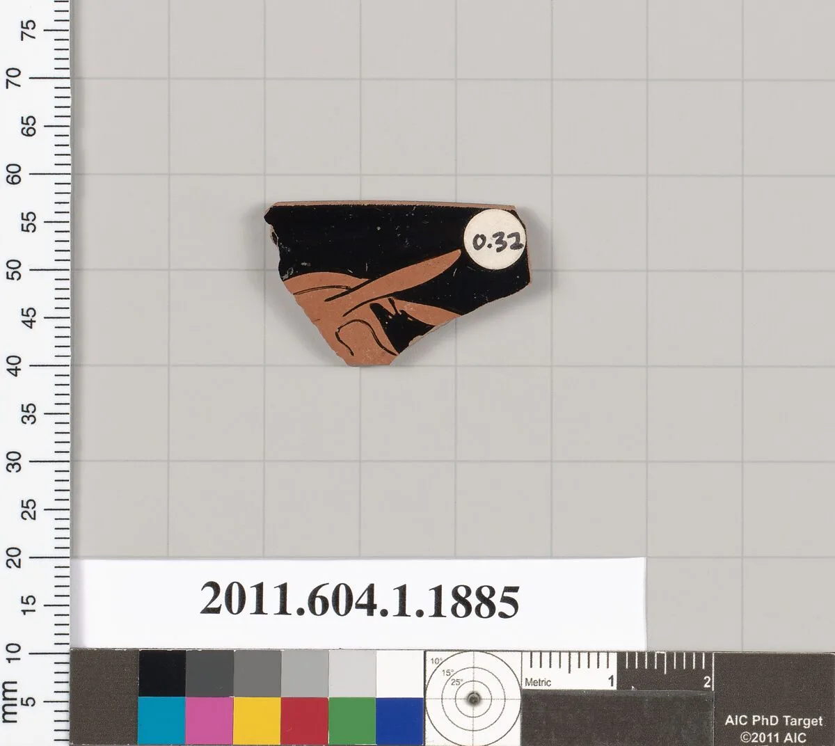 Terracotta rim fragment of a kylix (drinking cup) — Unknown