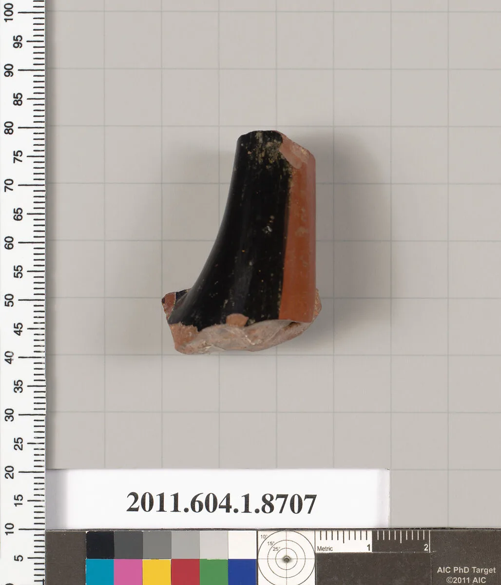 Terracotta fragment of a kylix (drinking cup) — Unknown