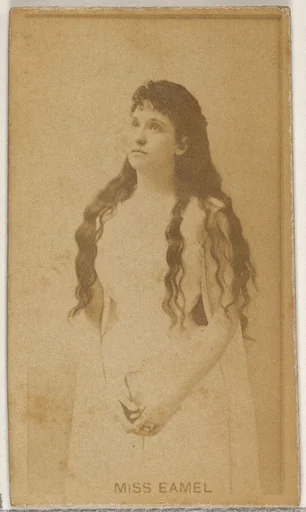 Miss Eamel, from the Actors and Actresses series (N45, Type 8) for Virginia Brights Cigarettes