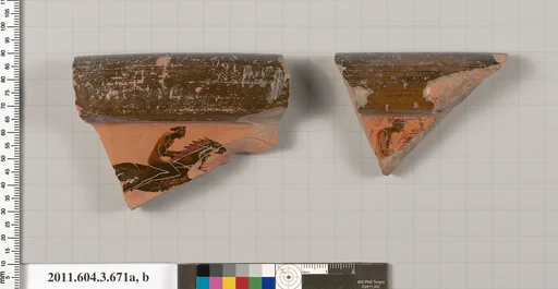 Terracotta fragments of a calyx-krater (bowl for mixing wine and water)