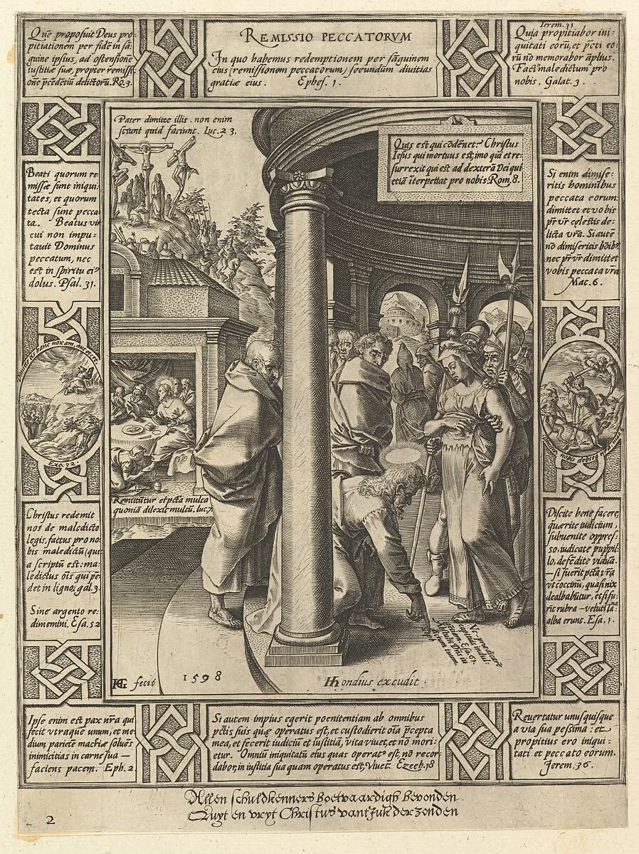 Remissio Peccatorum, from "The Allegories on the Christian Creed" — Hendrick Goltzius