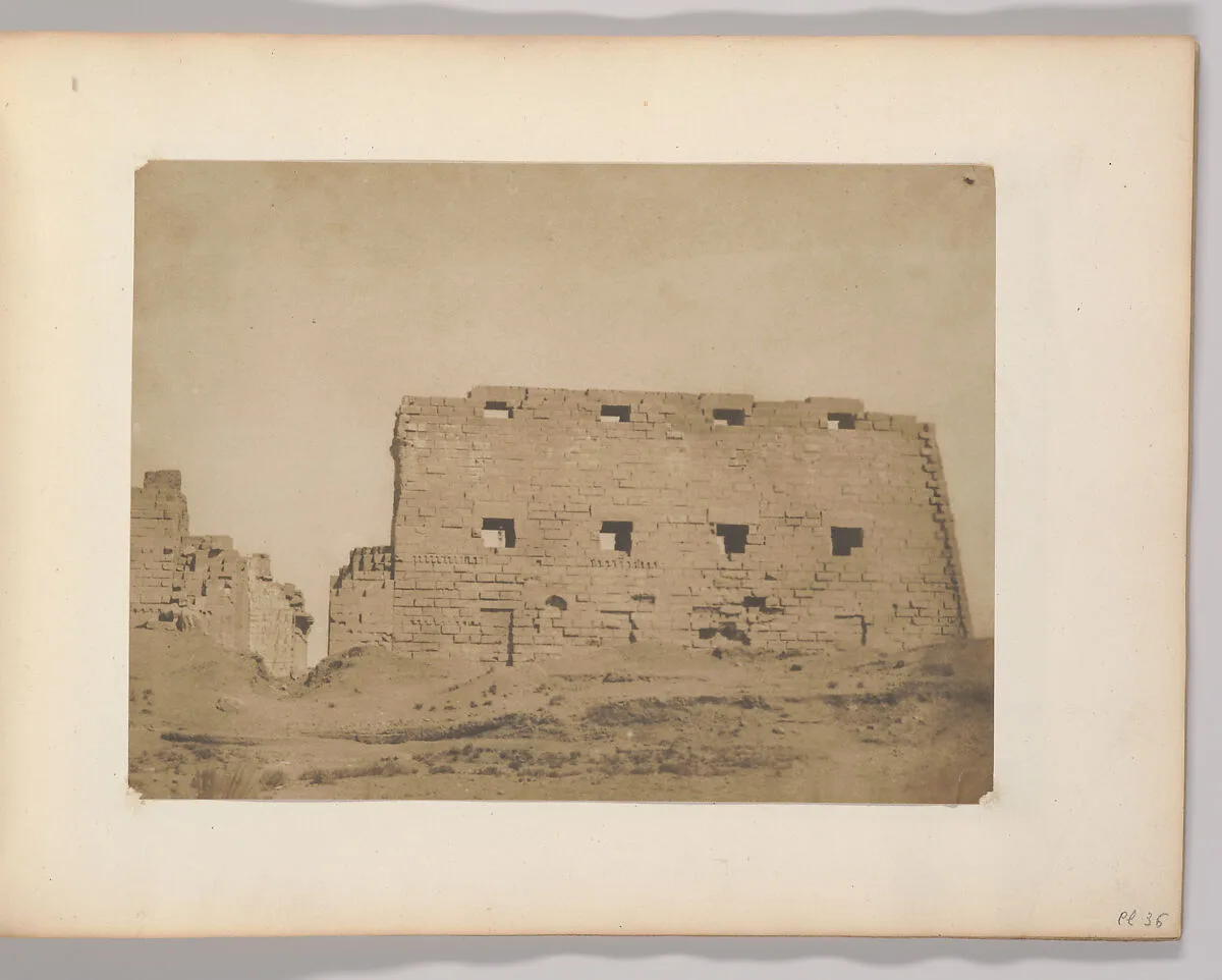 Palais de Karnak, grands pilones du sud-ouest — Maxime Du Camp