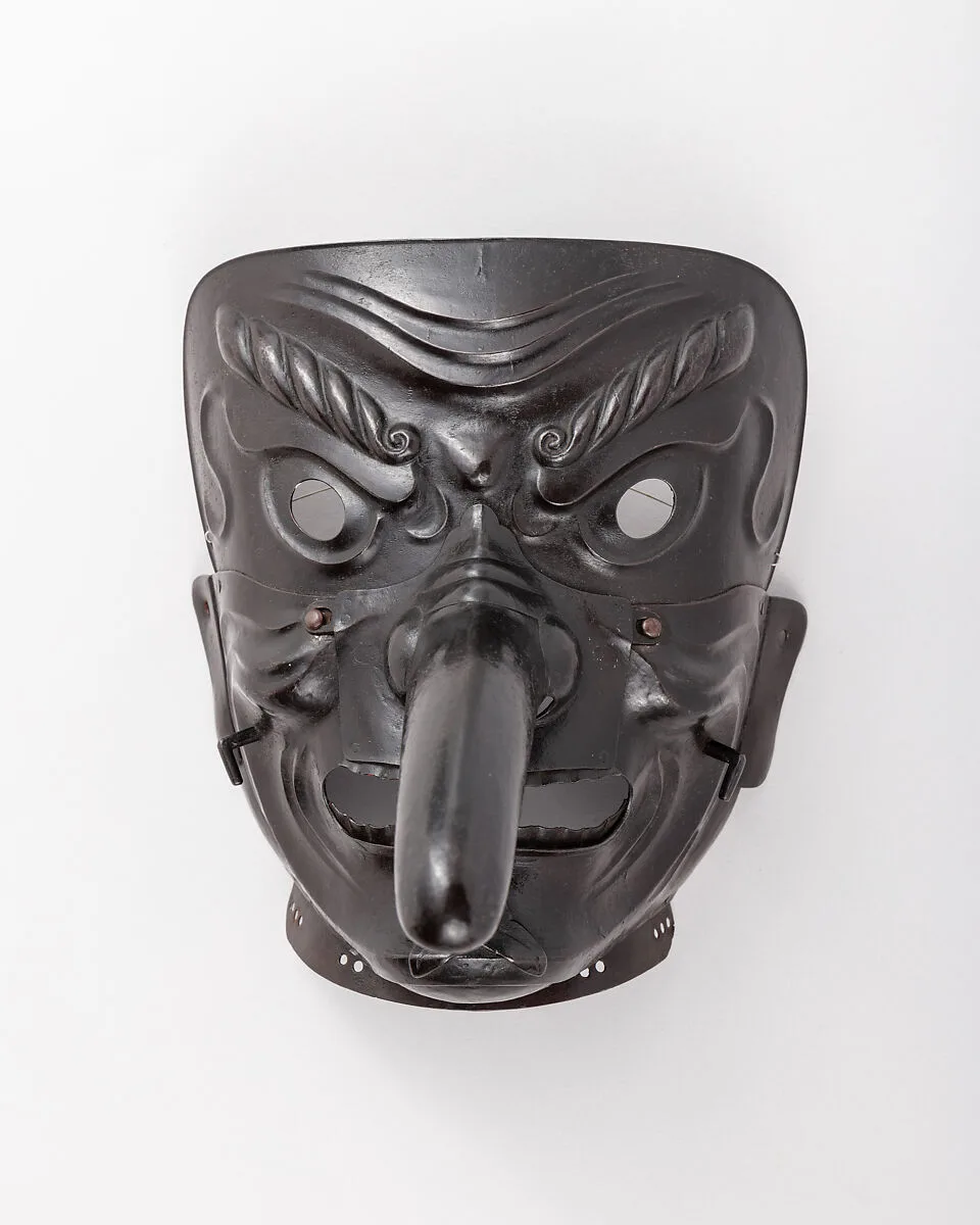 Mask in the Shape of a Mountain Demon's Face — Unknown