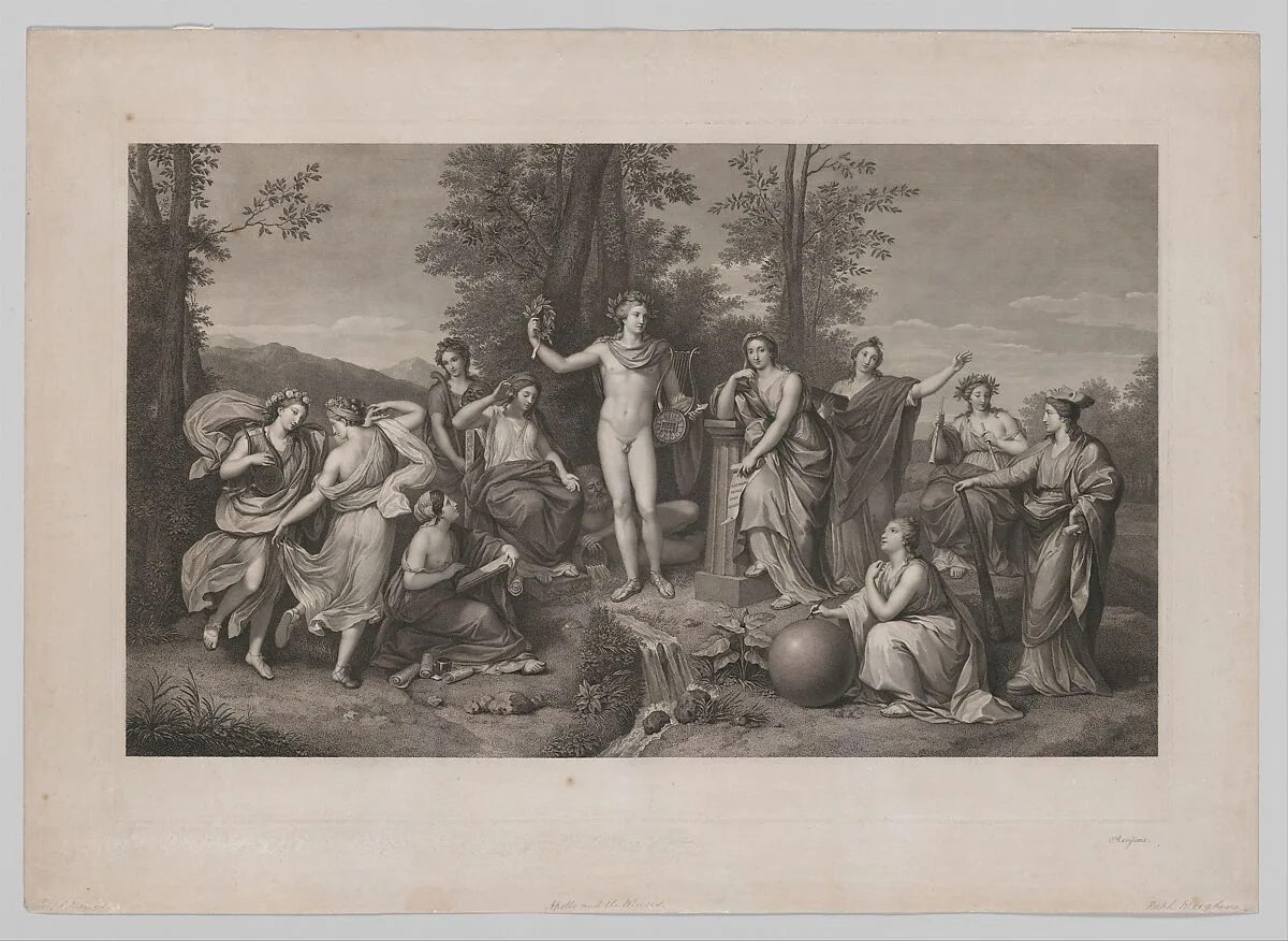 Apollo and the Muses on Parnassus — Raphael Morghen|Anton Raphael Mengs