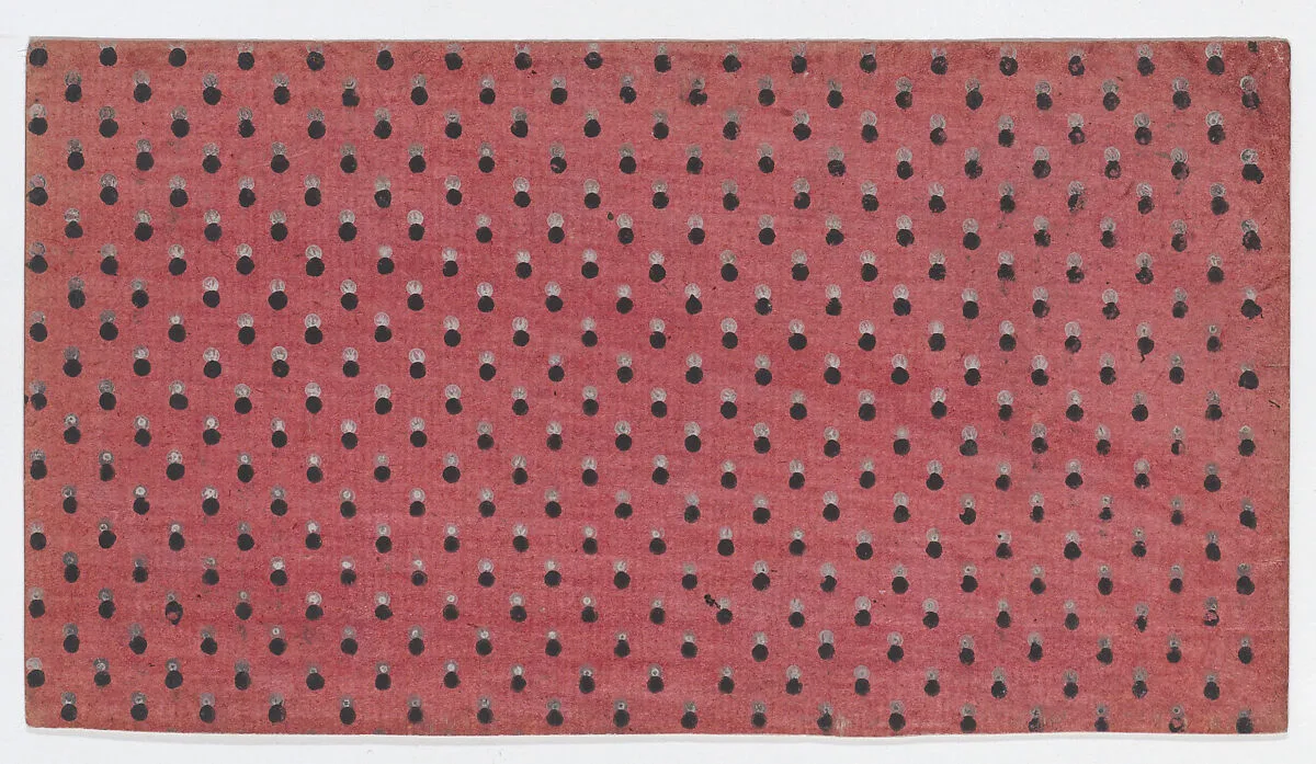 Sheet with an overall dot pattern — Anonymous