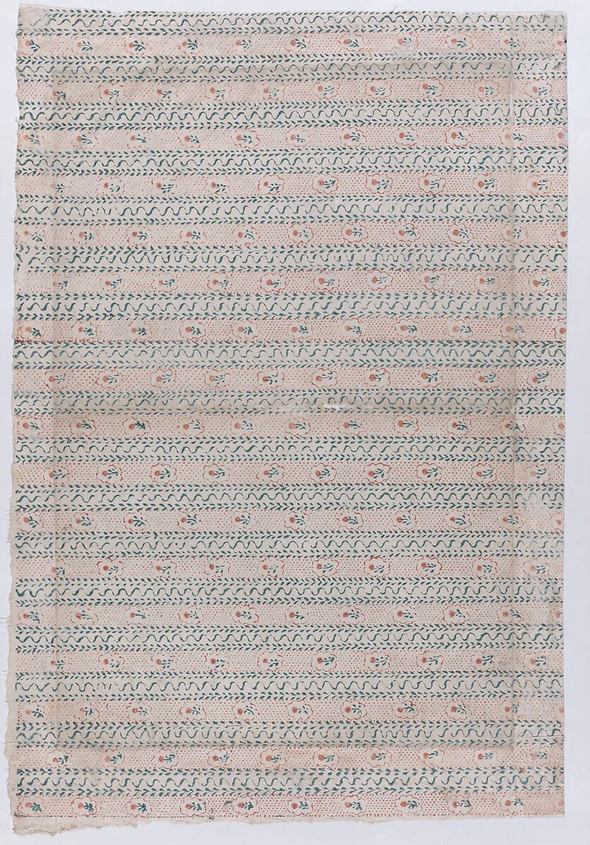 Book cover with overall floral pattern — Anonymous