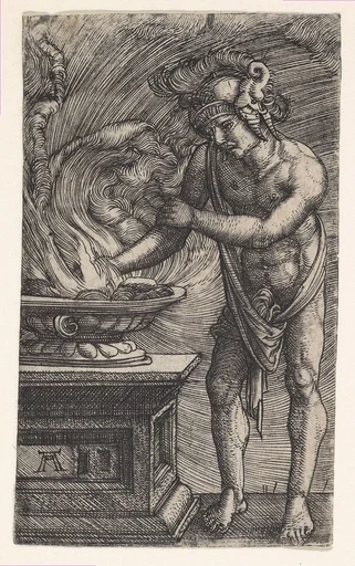 Mucius Scaevola Burning His Hand