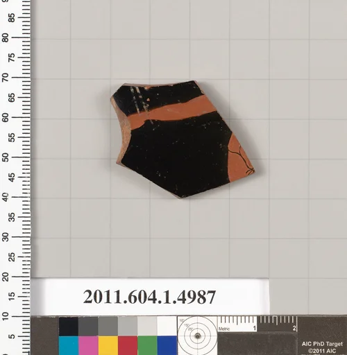 Terracotta fragment of a kylix (drinking cup)