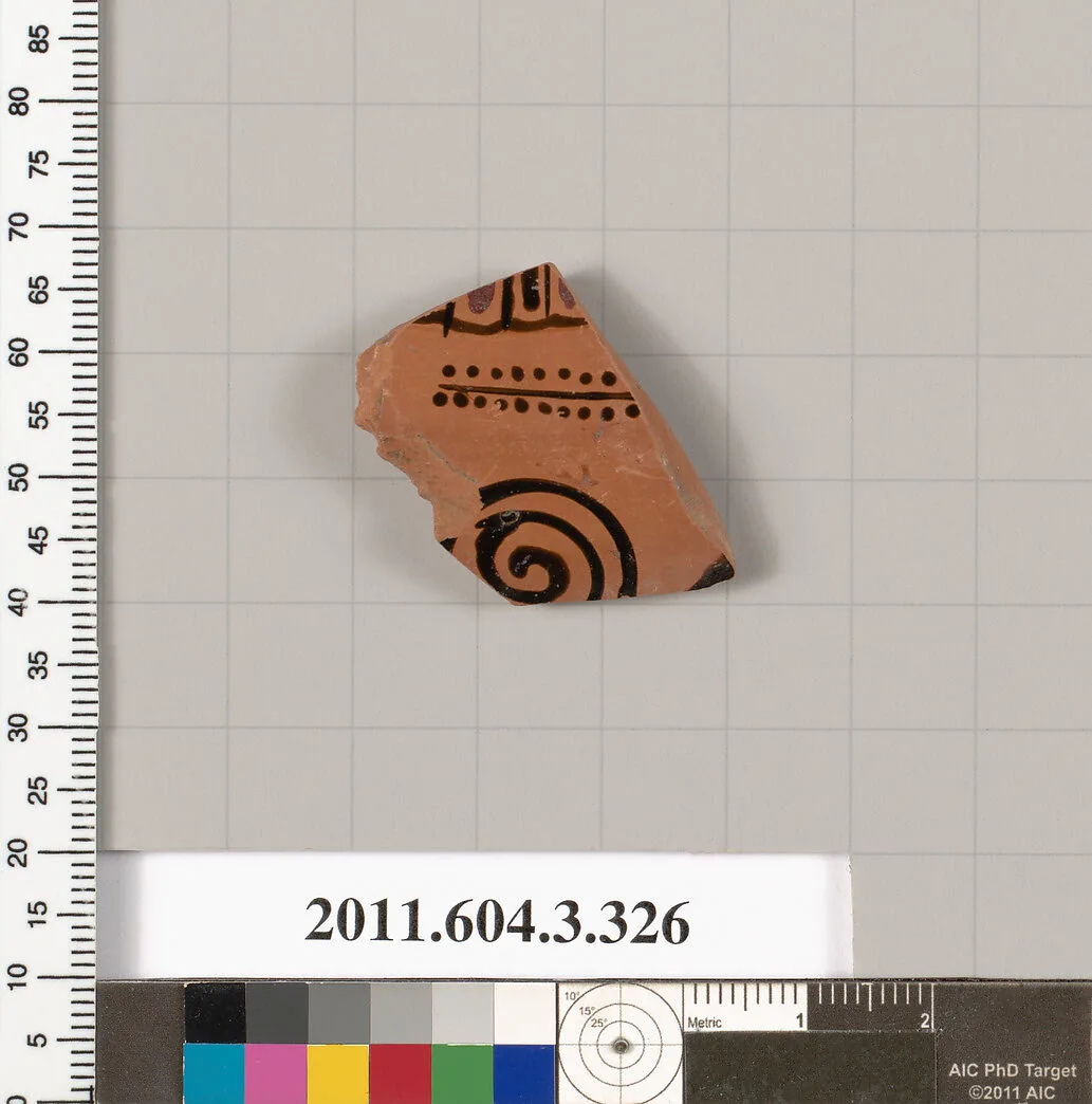 Terracotta fragment of a neck-amphora (jar) — Unknown