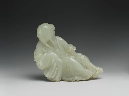 清 玉雕文士|Figure of a scholar