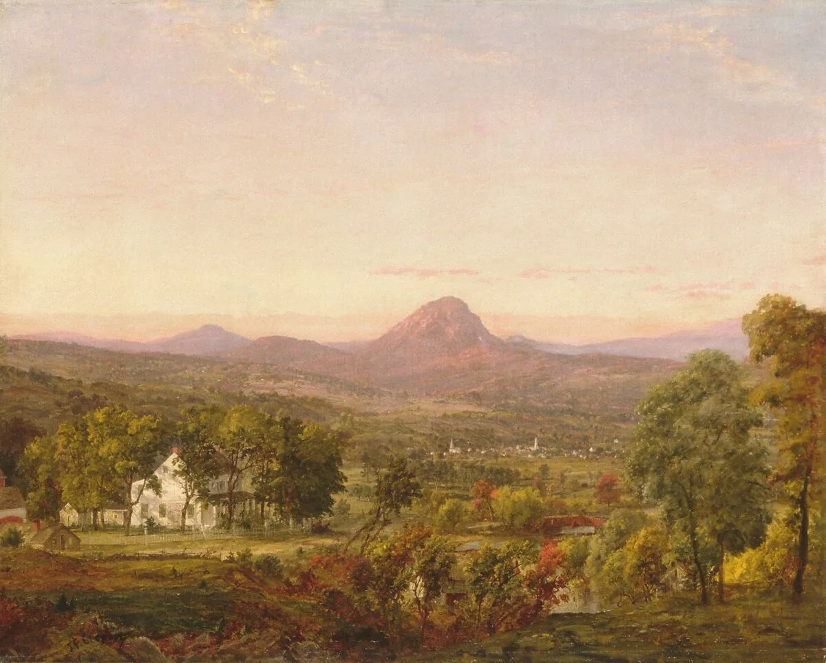 Autumn Landscape, Sugar Loaf Mountain, Orange County, New York — Jasper Francis Cropsey