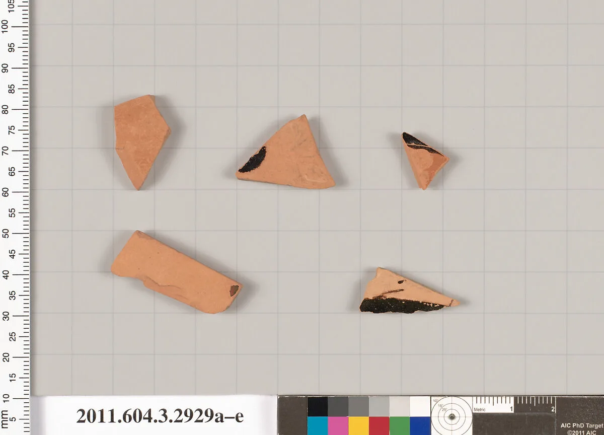 Terracotta fragments of closed shapes — Unknown