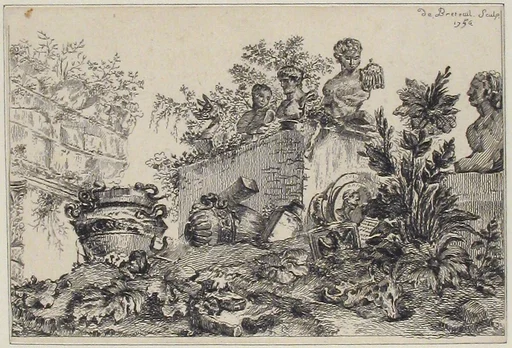 Landscape with Ruins of Statues and Vases