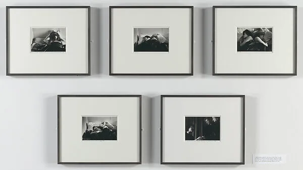 Gloria K., first sleeper. Anne B., second sleeper. — Sophie Calle