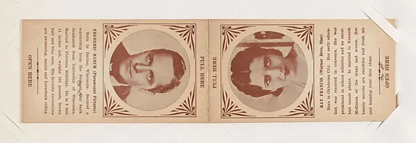 Fredric March and Kay Francis from Star Folders Special Cards (W439) — Unknown