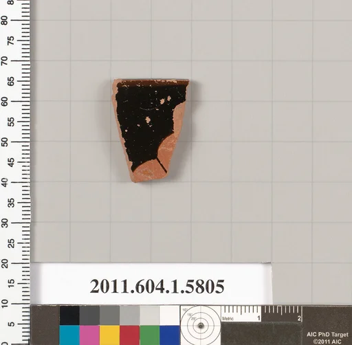 Terracotta fragment of a kylix: eye-cup (drinking cup)