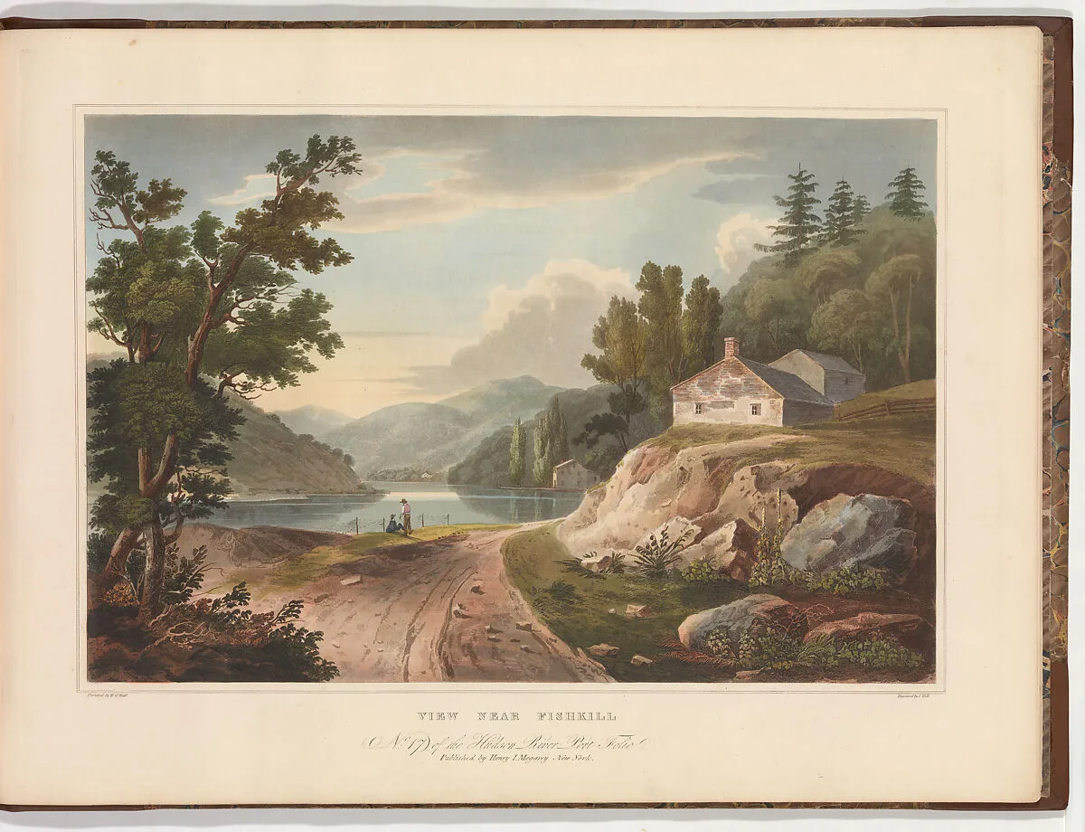 View Near Fishkill (No. 17 of The Hudson River Portfolio) — John Hill|William Guy Wall|Henry J. Megarey