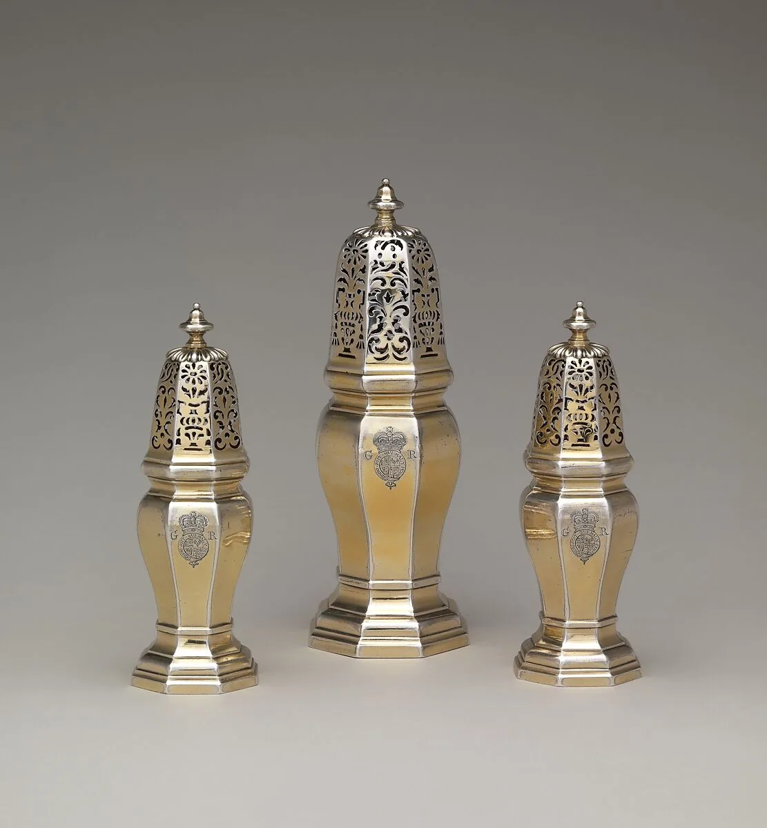 Caster (one of a set of three) — Lewis Mettayer