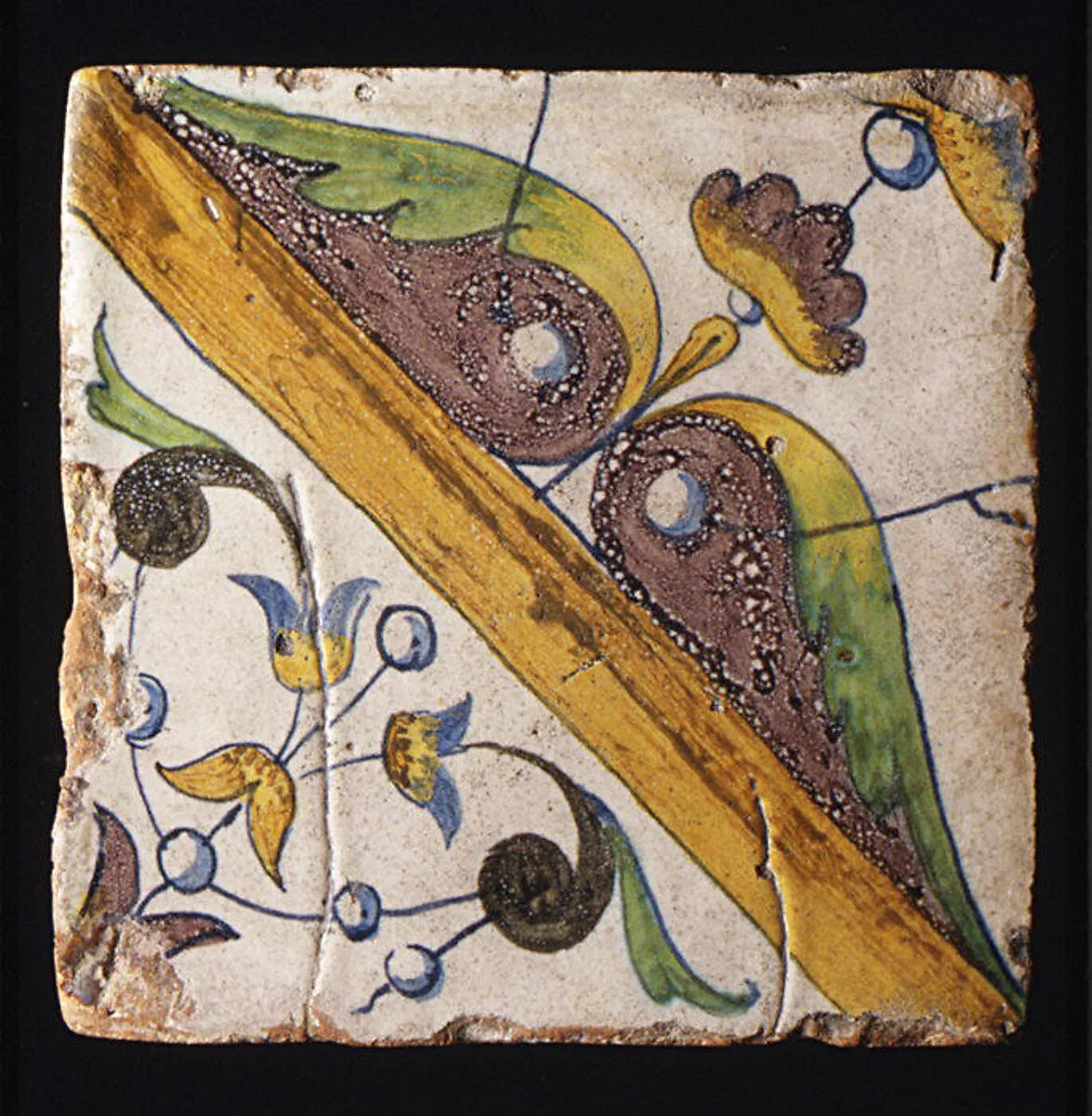 Panel of tiles — Masséot Abaquesne