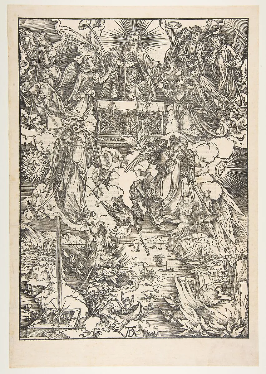 The Seven Angels with the Trumpet, from "The Apocalypse" — Albrecht Dürer