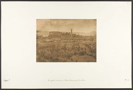 Vue générale des Ruines du Palais de Karnac (prise à l'Est) - Thèbes