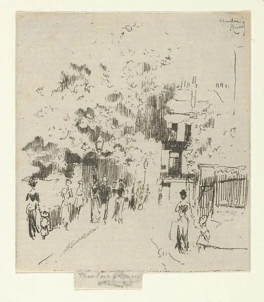 Bank Holiday, Corner of Beaufort Street, Chelsea — Théodore Roussel