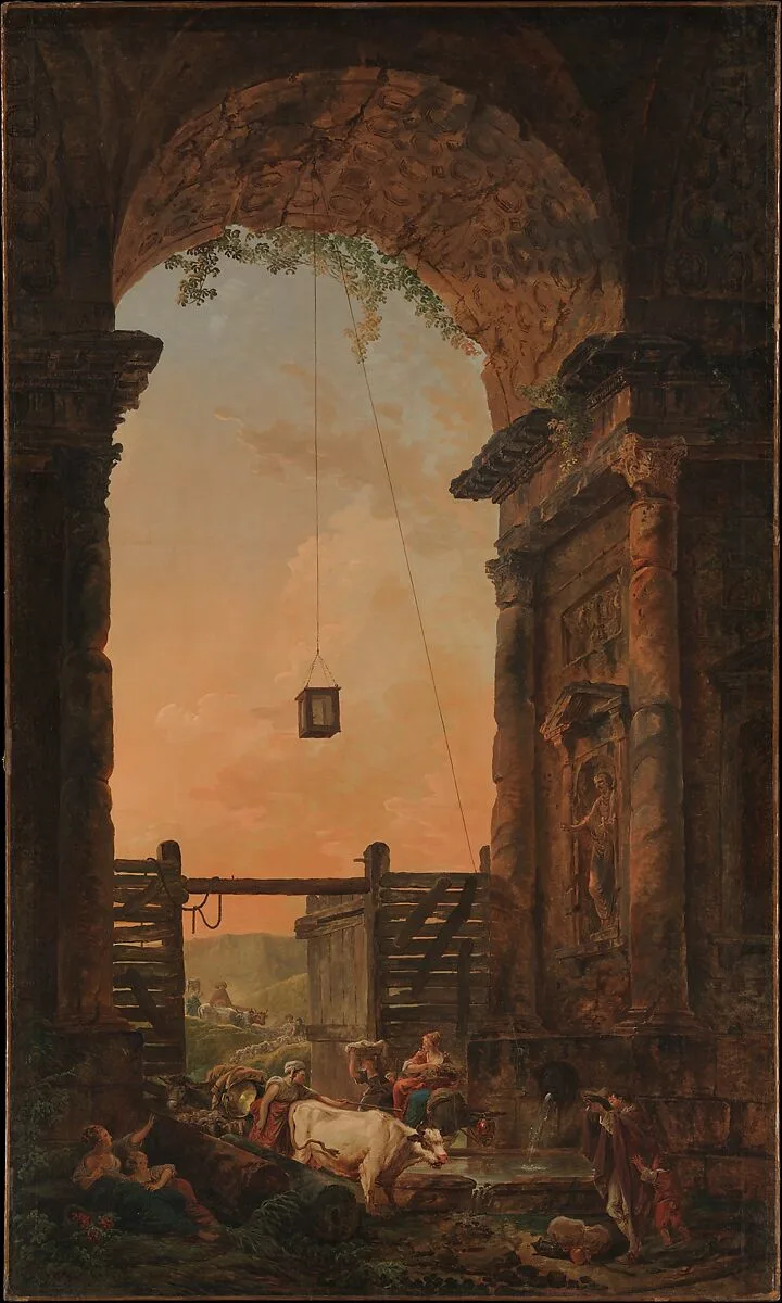 The Return of the Cattle — Hubert Robert