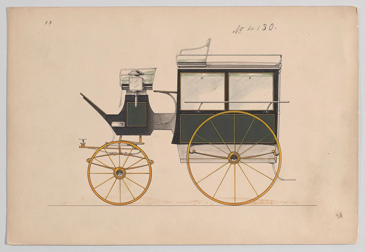 Design for Omnibus or Wagonette, no. 4130 — Brewster & Co.|Herman Stahmer
