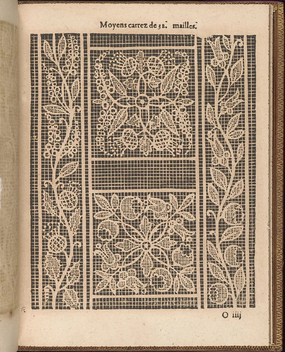La Pratique de l'Aiguille, page 55 (recto) — Matthias Mignerak|Pierre Firens|Marie de Medici|Jean Le Clerc