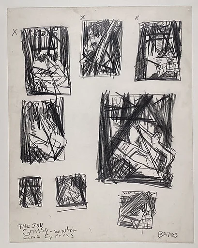 Study for "The Long Cypress"