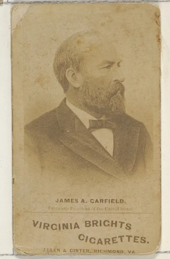 James A. Garfield, from the Presidents of the United States series (N51) for Virginia Brights Cigarettes