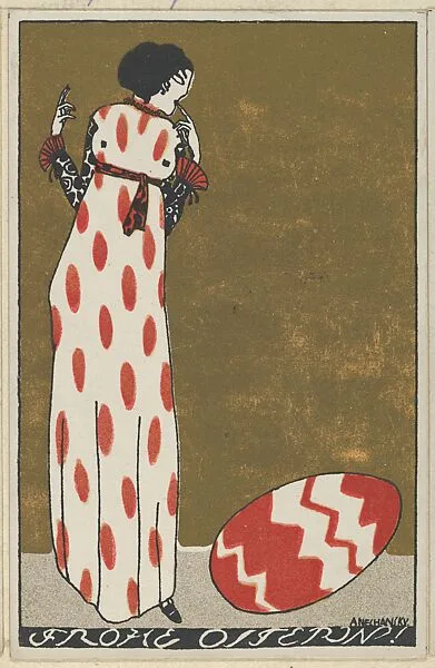 Happy Easter! (Frohe Ostern!) — Arnold Nechansky|Wiener Werkstätte