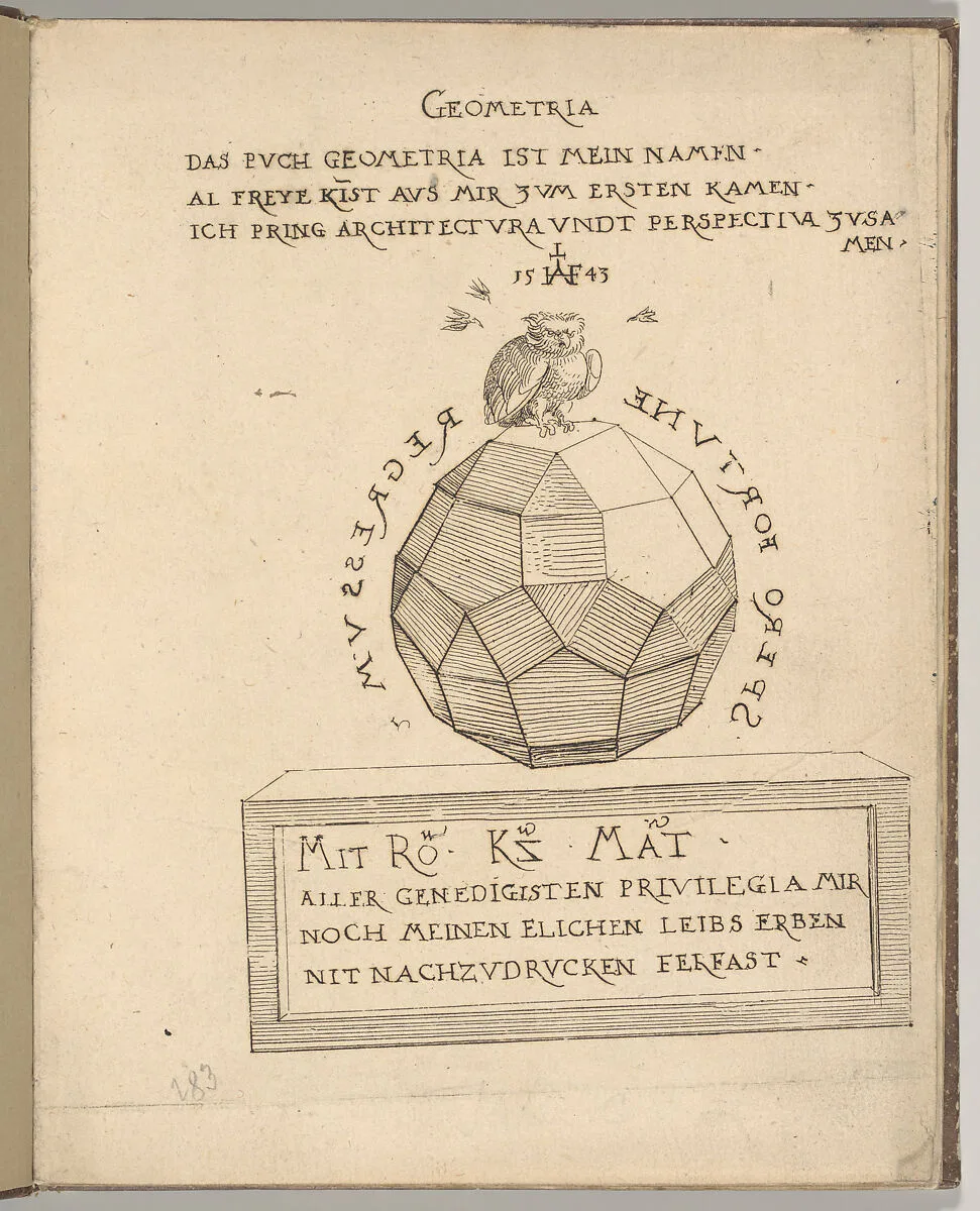 A True and Thorough Instruction in Geometry (Ein aigentliche und grundtliche anweysung in die Geometria) — Augustin Hirschvogel