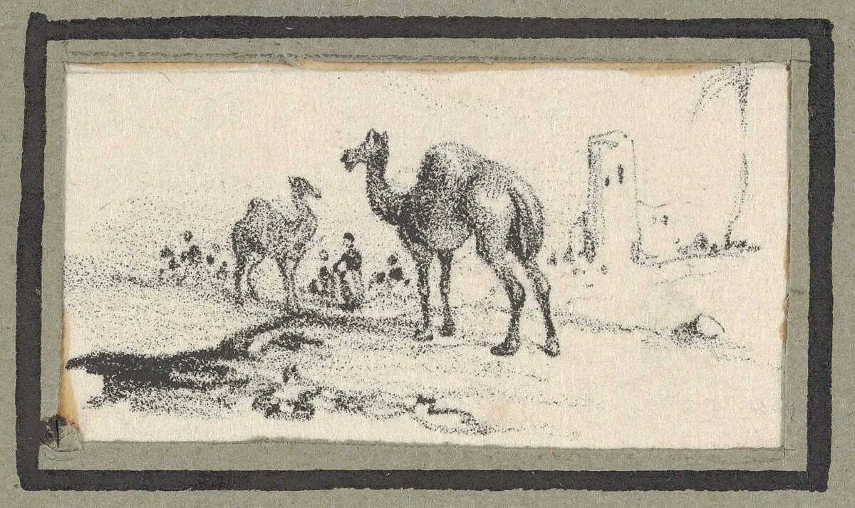 Camels in a Landscape — Victor Adam