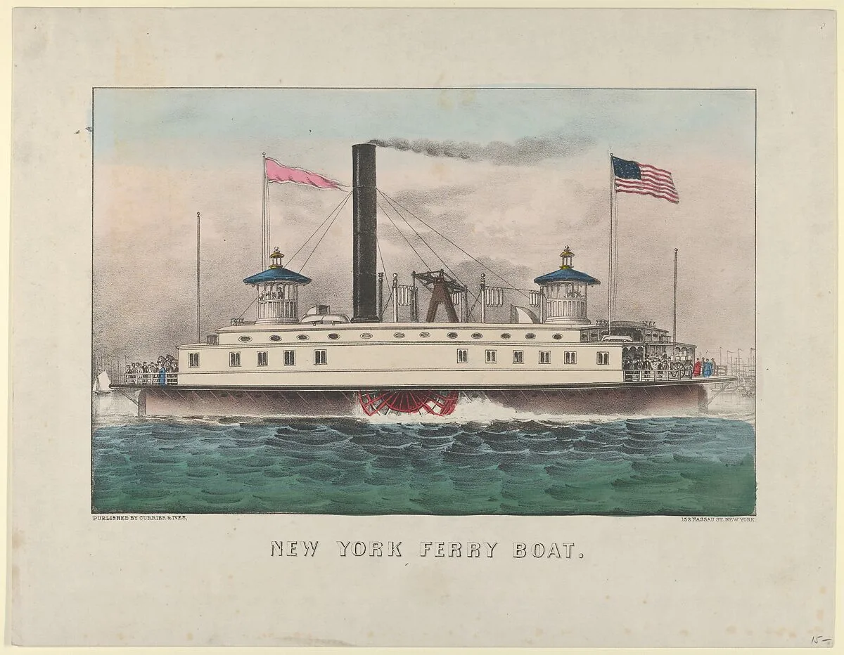 New York Ferry Boat — Currier & Ives