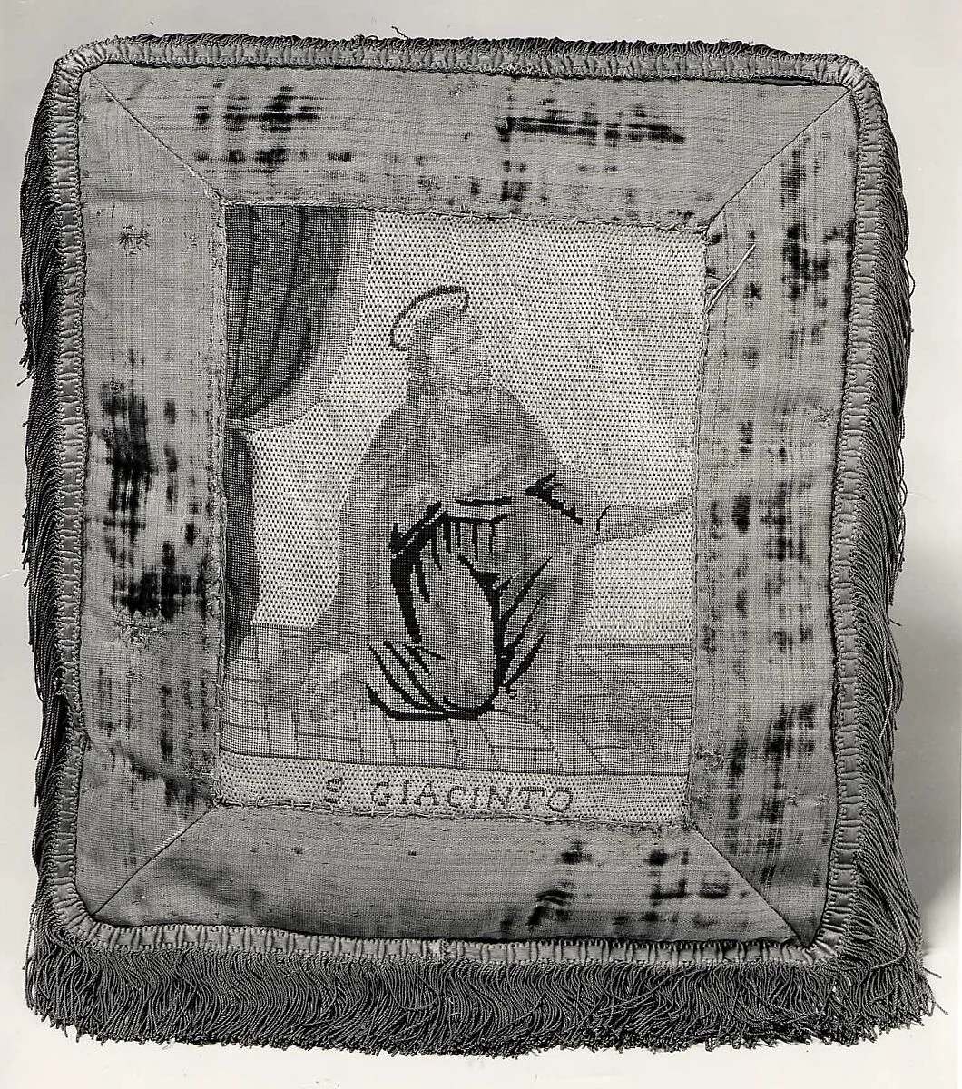 Cushion with Saint Hyacinth — Unknown