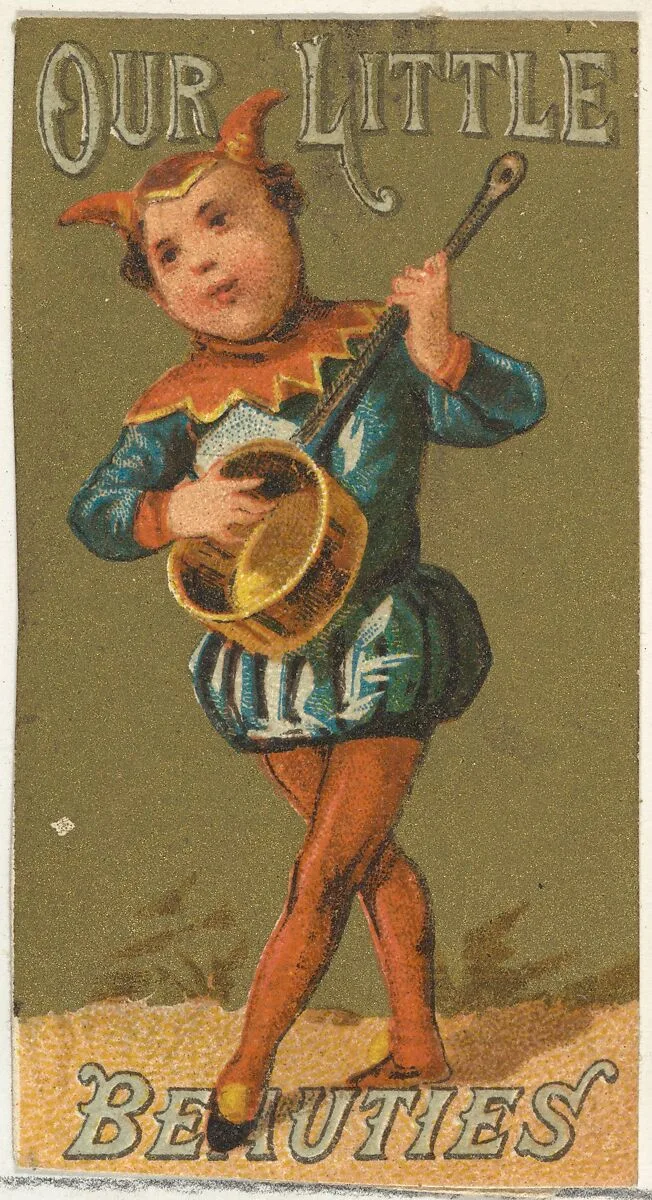 From the Girls and Children series (N58) promoting Our Little Beauties Cigarettes for Allen & Ginter brand tobacco products — Allen & Ginter