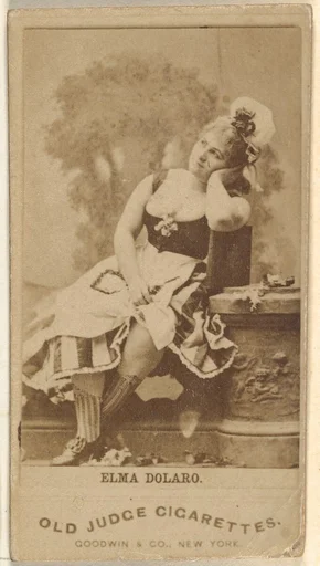 Elma Dolaro, from the Actors and Actresses series (N171) for Old Judge Cigarettes