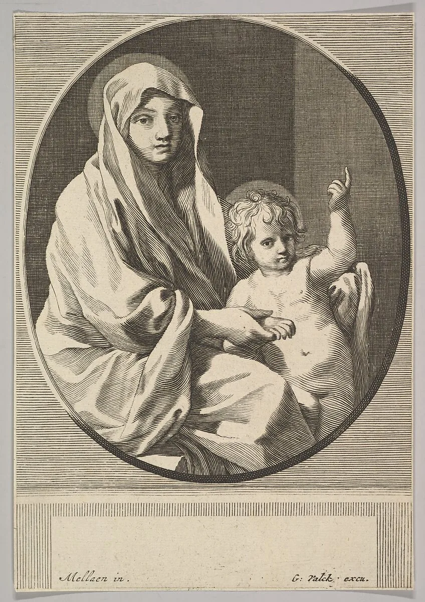 Virgin and Child — Claude Mellan|Gerard Valck