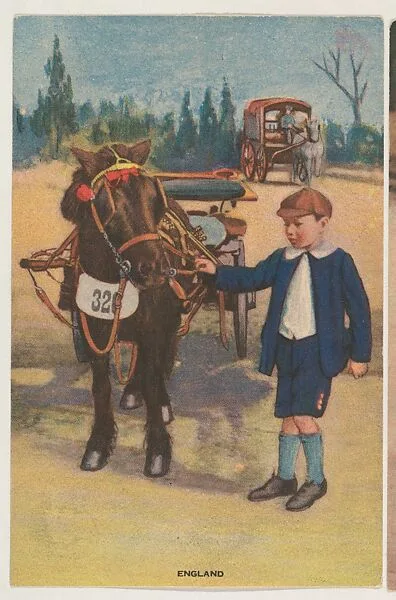 England, insert card from the Children, Holidays, Etc. series (D23), issued by the Weber Baking Company — Weber Baking Company
