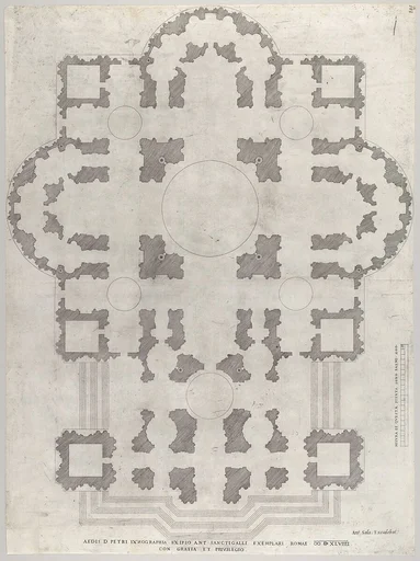Speculum Romanae Magnificentiae: Plan of St. Peter's