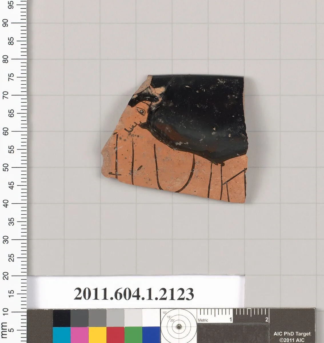 Terracotta rim fragment of a kylix (drinking cup) — Unknown