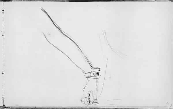Arm of a Javanese Dancer (from Sketchbook of Javanese Dancers) — John Singer Sargent