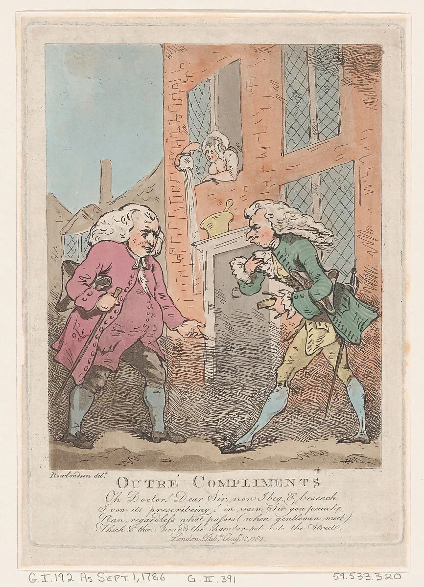 Outré Compliments — Thomas Rowlandson